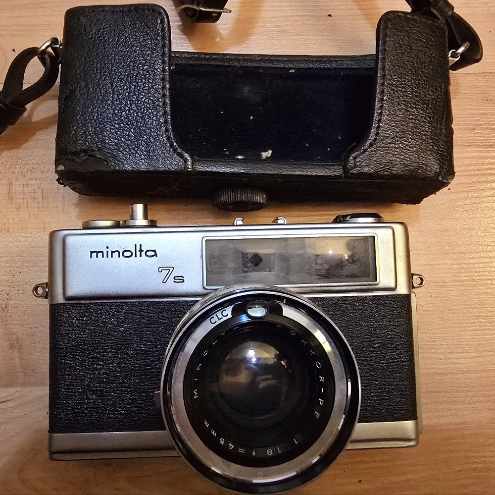 minolta hi matic 7s vintage camera  minolta lens made in japan